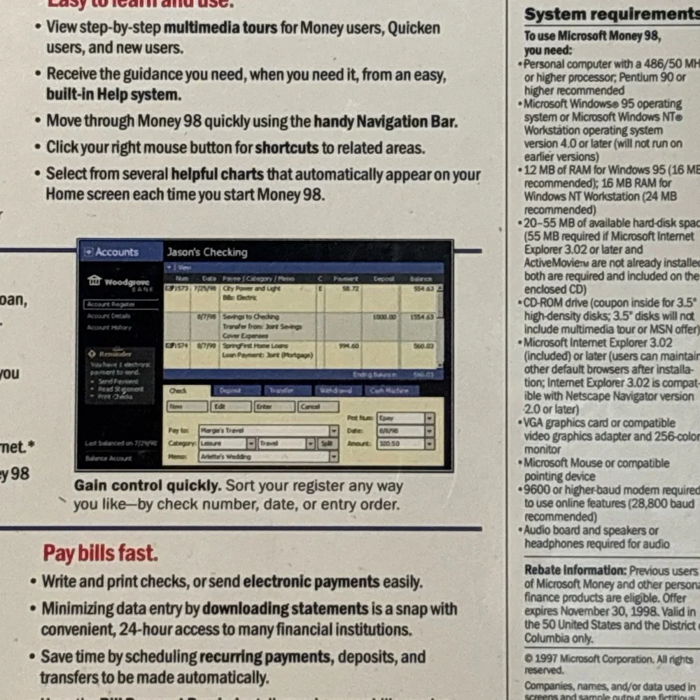 Microsoft financial software